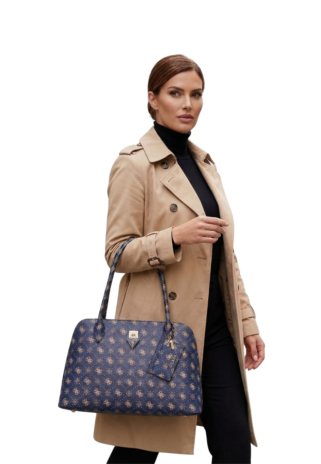 Guess Torba podróżna Patsie Tote Navy Logo