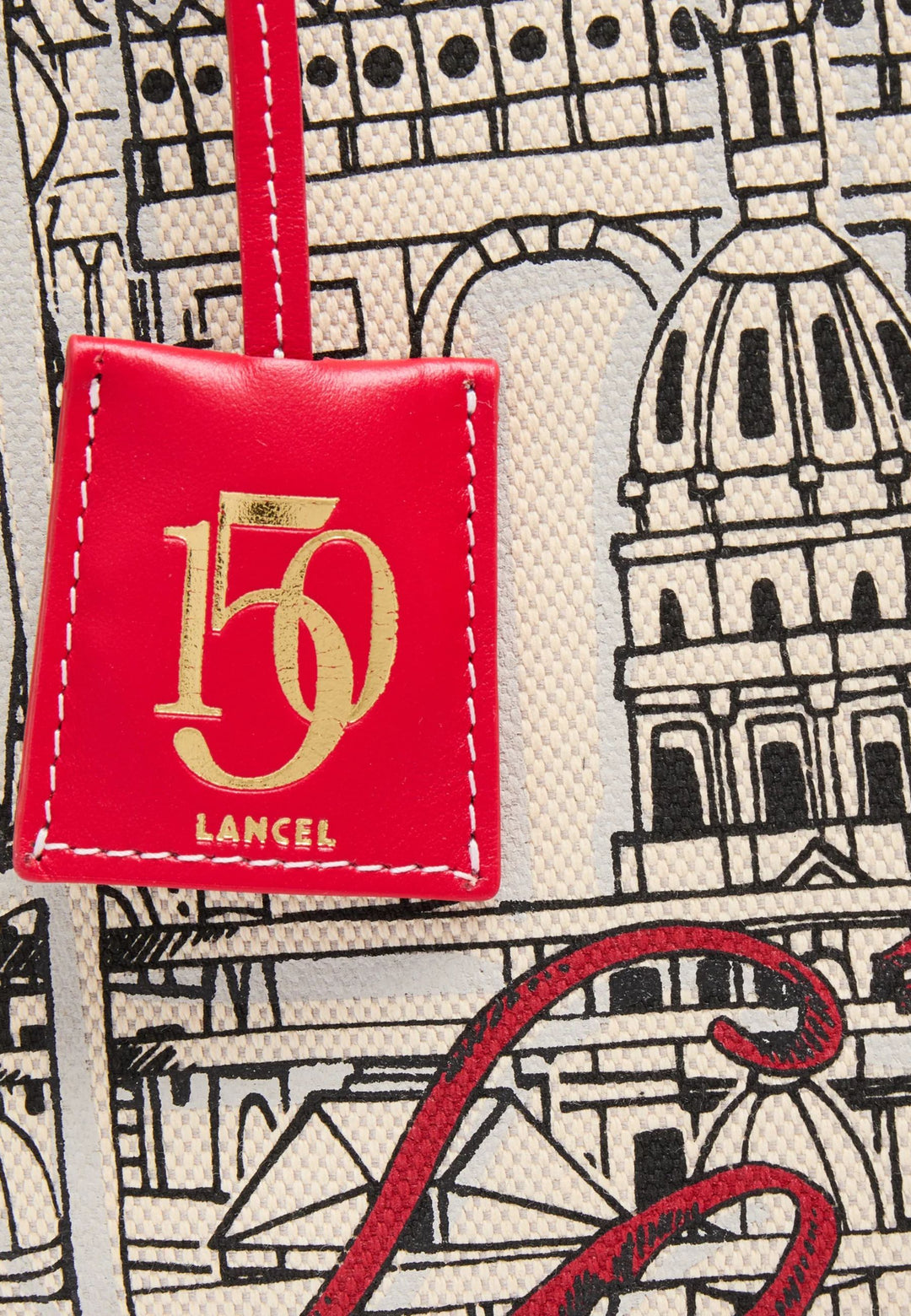Lancel Capsule Cabas L Toile Naturel Beige