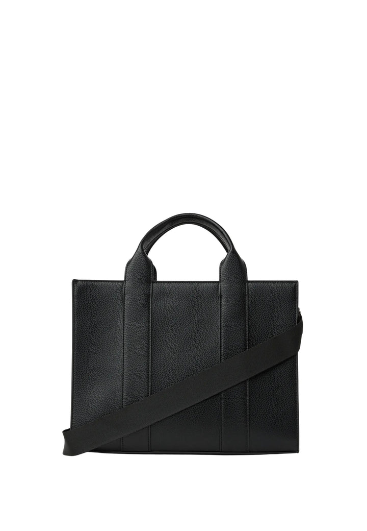 Karl Lagerfeld Cabas Carré Grainé Blanc & Noir
