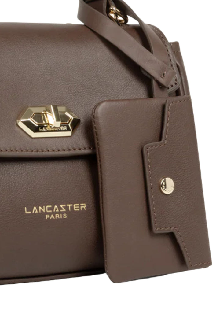 Lancaster Tas met klep Mademoiselle Grace Leer Bruin