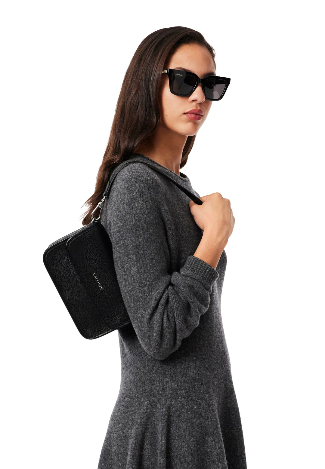 Lacoste Rankinė Lacoste Elegance NF5147EG Juoda