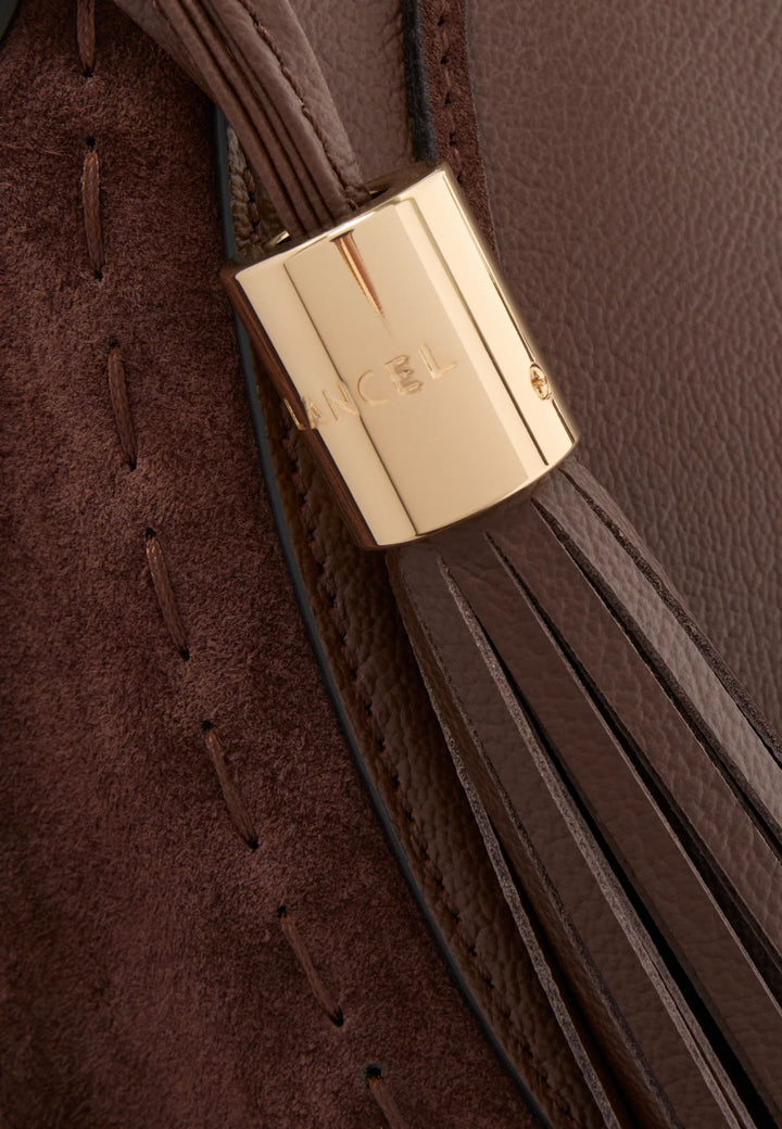Lancel Sac Hobo Zippé M Cuir Noix De Coco
