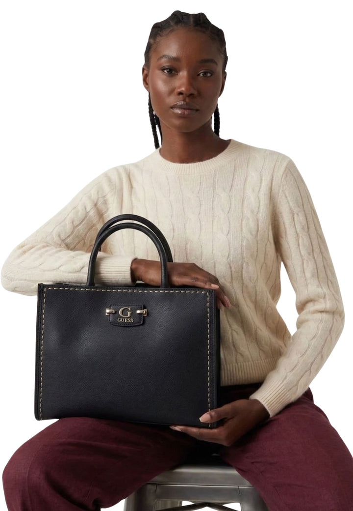 Guess Anadela 3 Comp Shoulder Bag Black BG963722