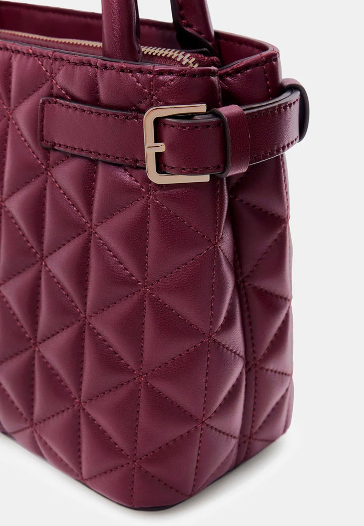 Guess Malas de mão Atabey Hobo Burgundy QG988305