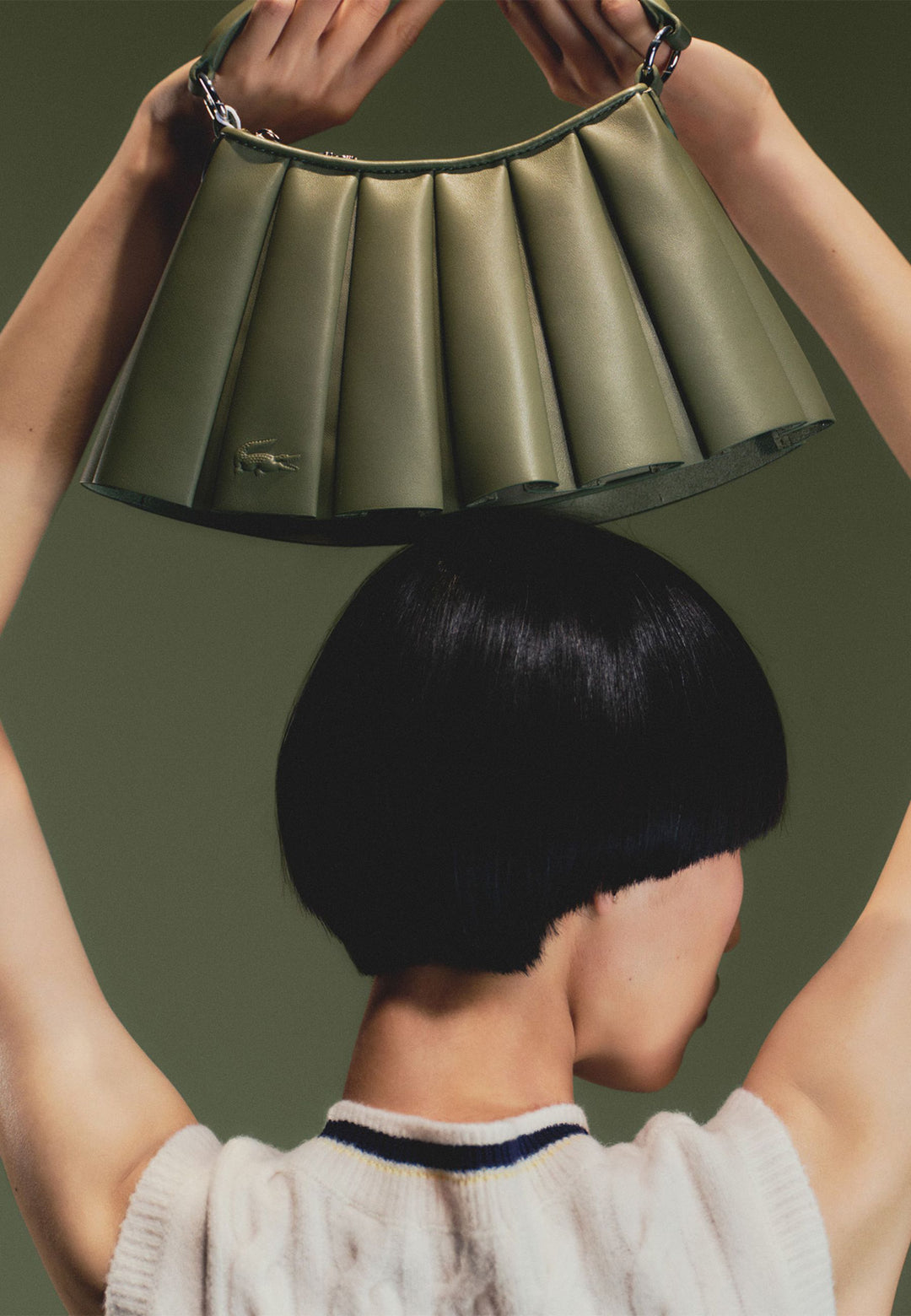 Lacoste Geantă de umăr Lenglen NU5011DP Kaki