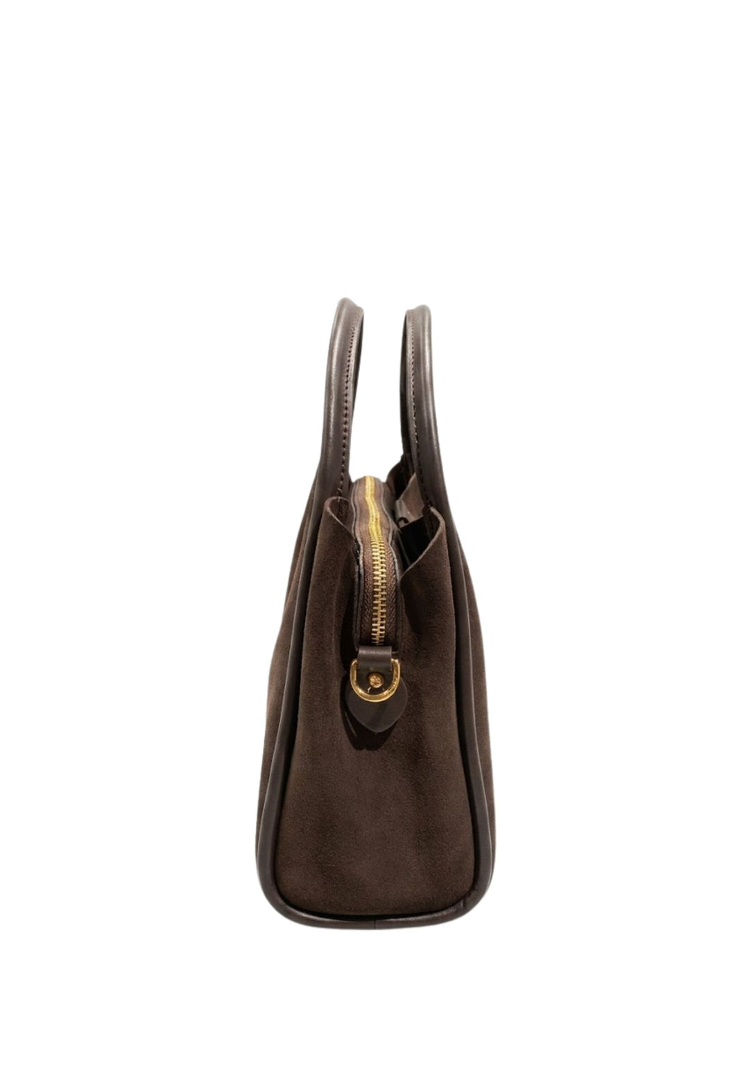 Lancaster Sac à main Aimantée M Suède Ida Marron