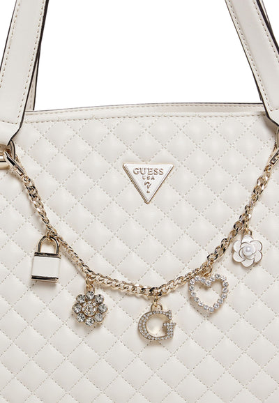 Guess Pochette Ever Flap Clutch Bianco Panna EG867925