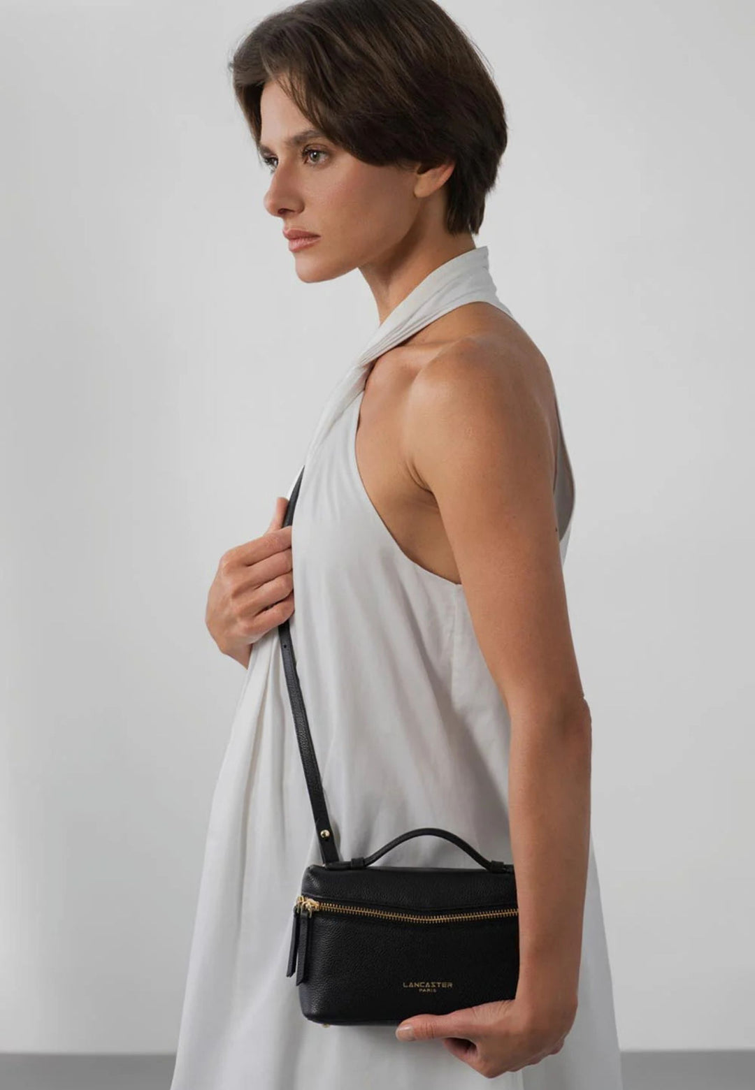 Lancaster Sac boite Zippé S Milano Trésor 547-115 Noir