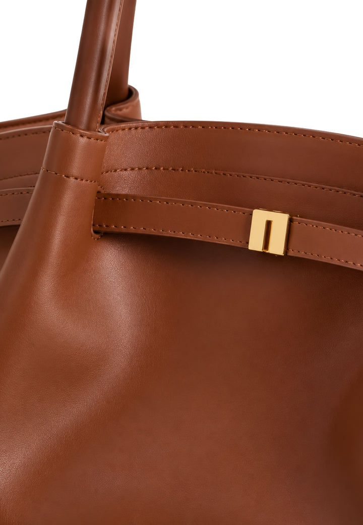 JW PEI Großer Shopper Hana Braun