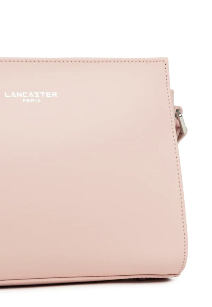 Lancaster Bolso bandolera con cremallera Talla S Piel lisa 437-02 Rosa polvo