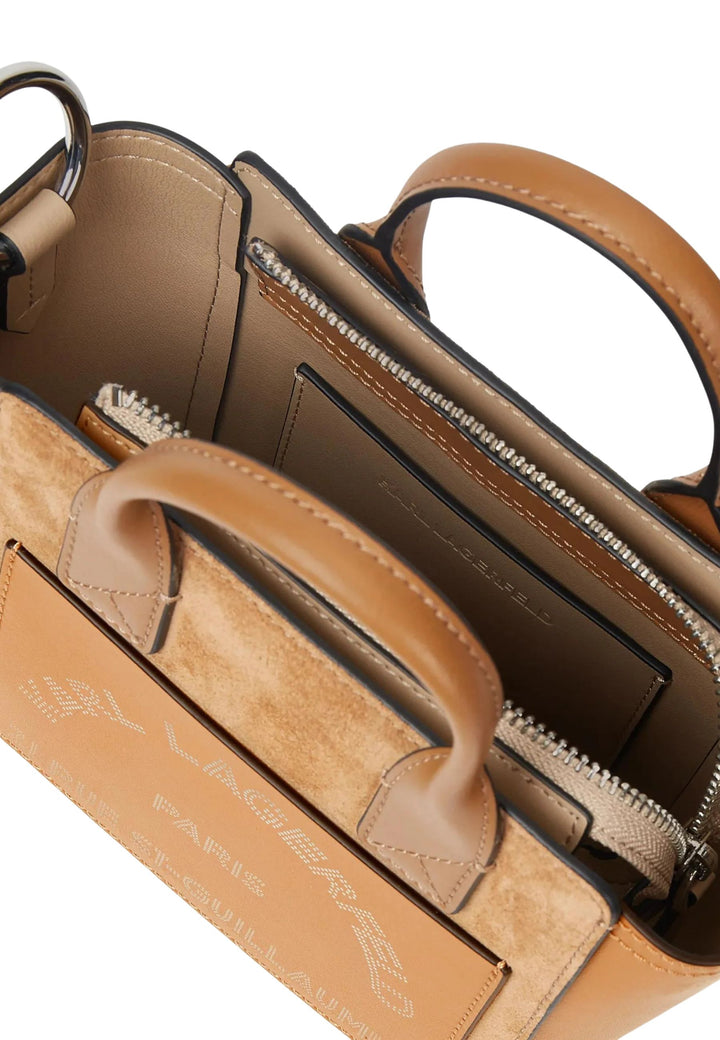 Karl Lagerfeld Cabas Mini Daim Caramel