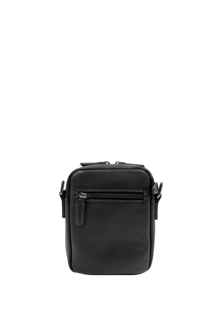 Bolso tipo satchel de cuero Lawton Francinel Negro