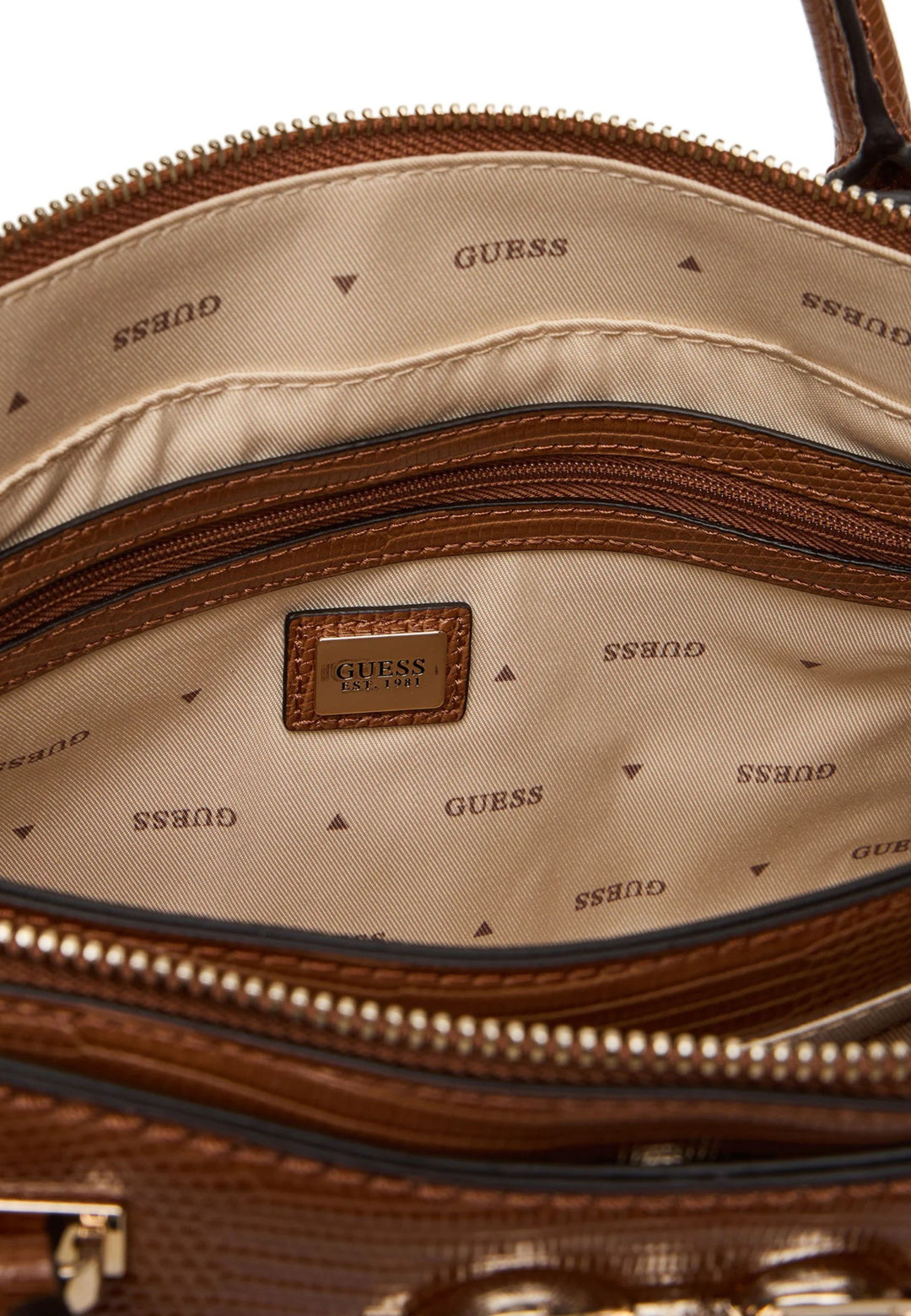 Guess Crossbody Bag Anadela 3 Comp Satch Cognac