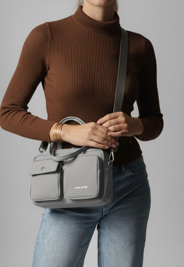 Lancaster Käsilaukku Bowling Vetoketjullinen Basic Pocket 510-93 Tumma Savi