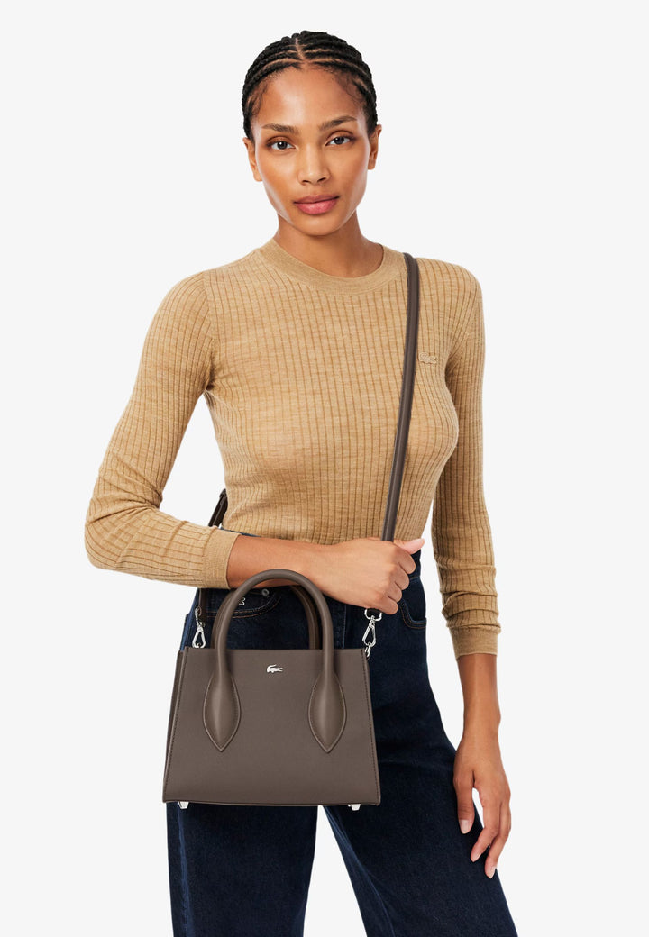 Lacoste Sac à main Daily City Marron Foncé
