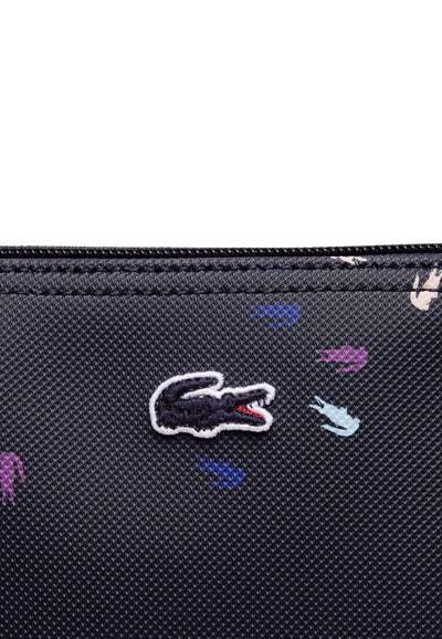 Lacoste Grand sac cabas crocodiles NF5141HN Bleu Marine