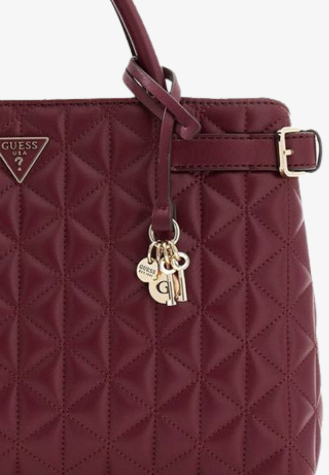 Guess Malas de mão Atabey Hobo Burgundy QG988306