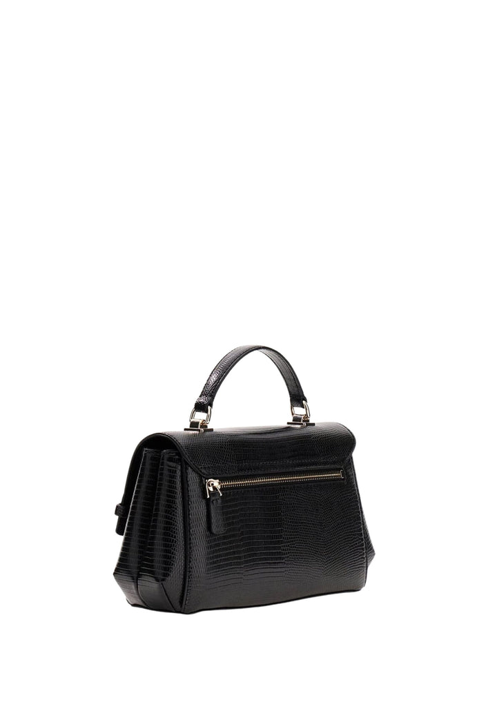 Guess Melinda Triple Compartment Black Crossbody Bag KL993320
