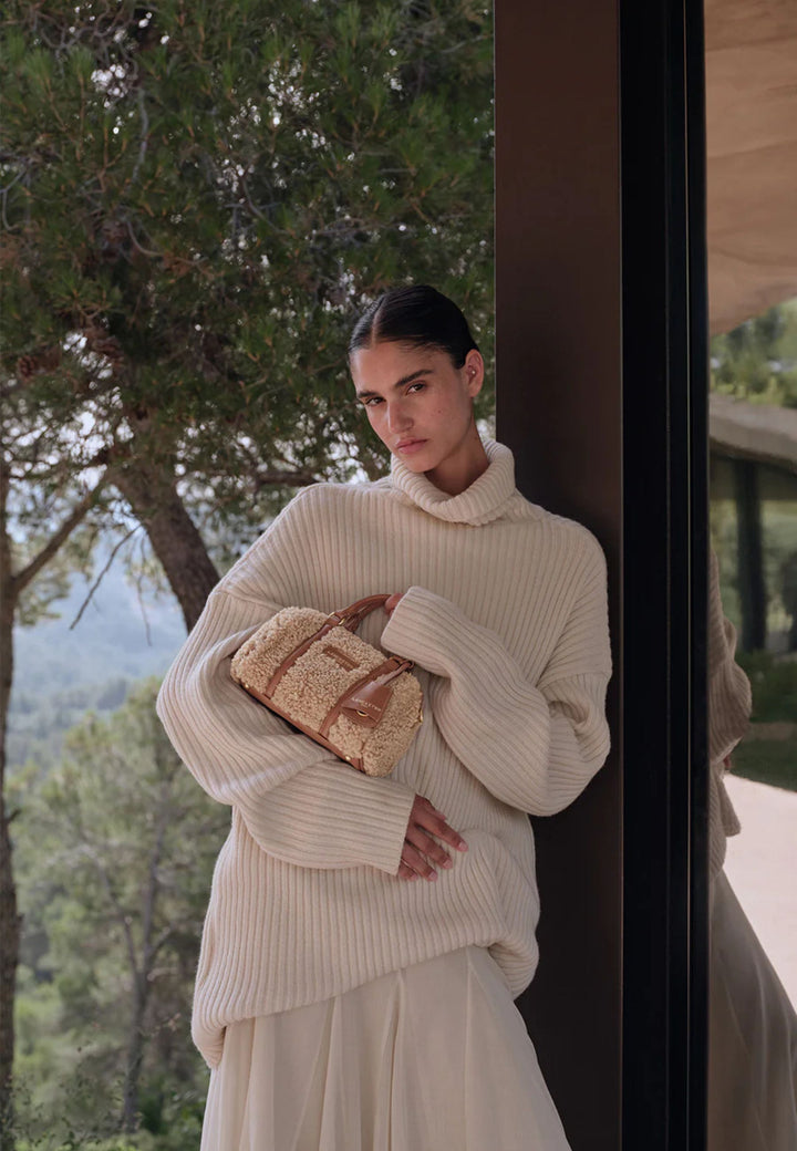 Lancaster Vetoketjullinen Moumoute-kassi 518-053 Konjakki