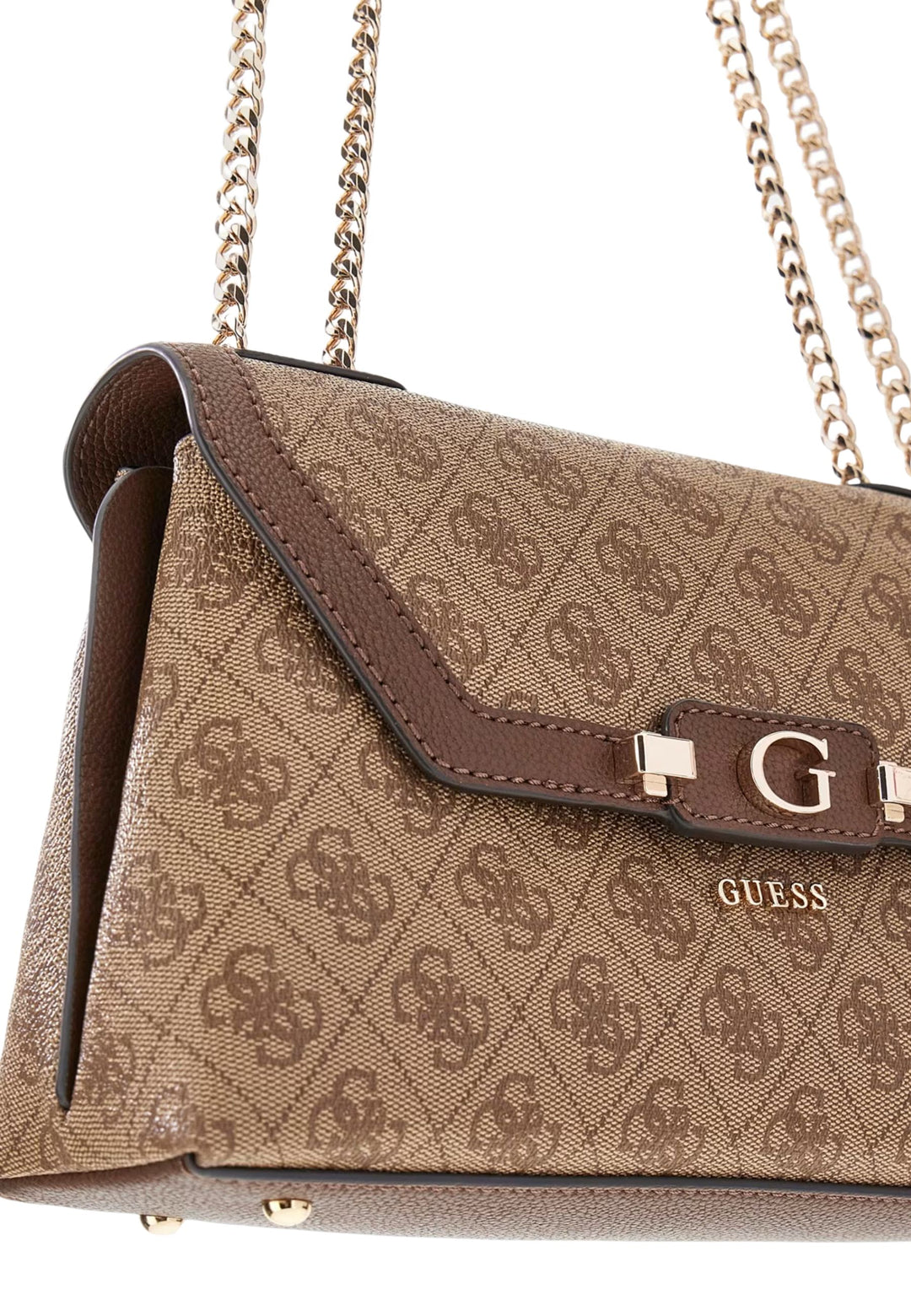 Guess Borsa con patta Lindsey Logo Latte