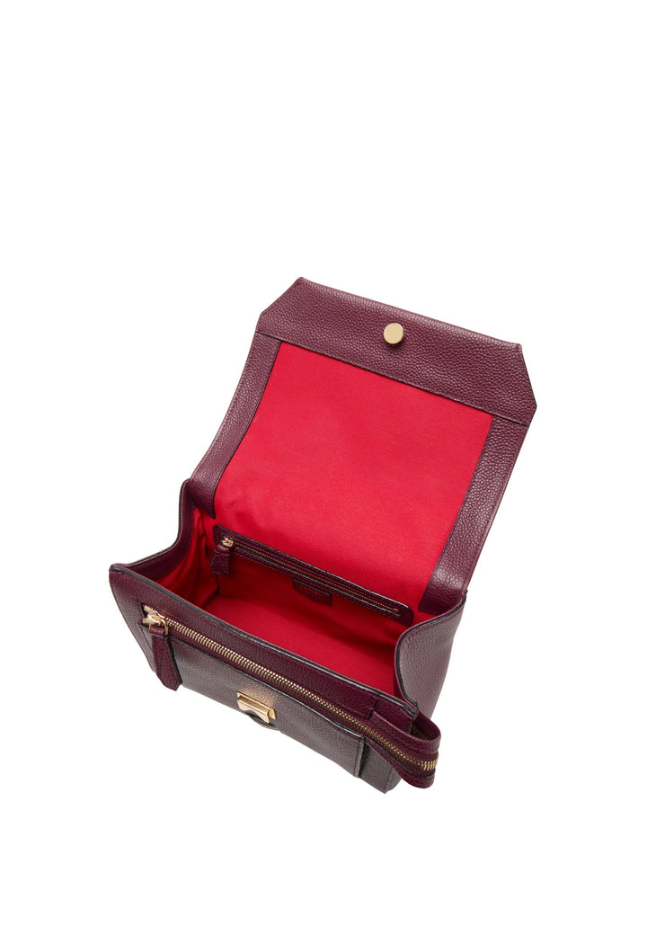Lancel Überschlagtasche M Ninon Johannisbeere/Gold
