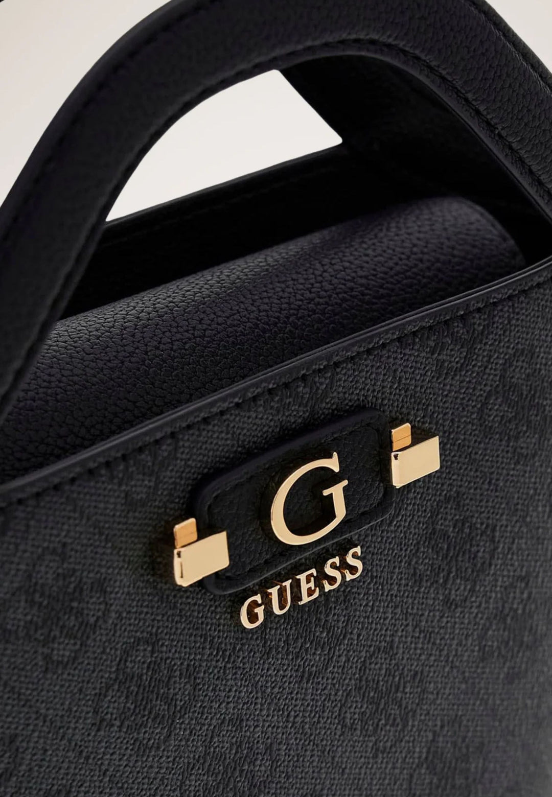 Guess Mala Tote Lindsey Mini Logótipo Carvão