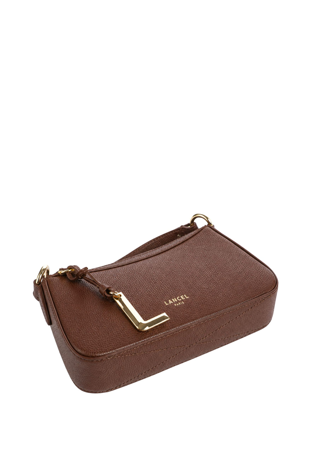 Lancel Faubourg Mini Crossbody Bag Zippered Coconut