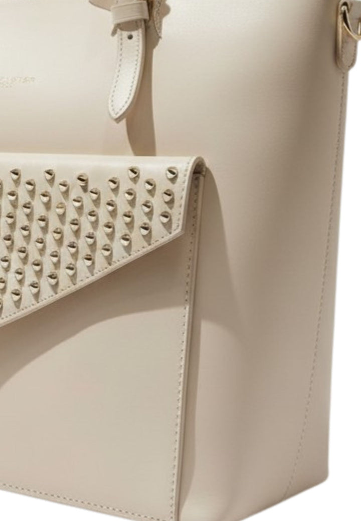 Bolso Cabas Studded Lancaster 528-24 Marfil