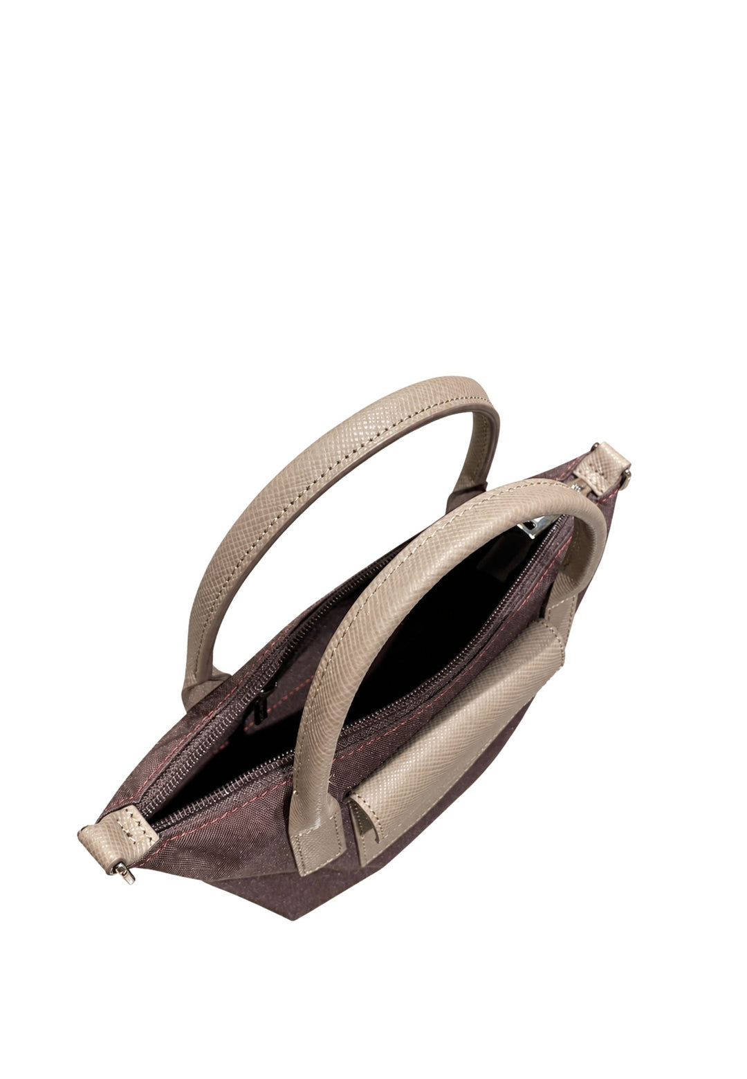 Lancaster Sacs à main Smart KBA Cuir Bordeaux - Taupe