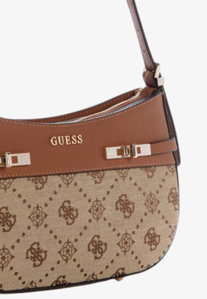 Guess Mala a Tiracolo Melinda Logo Tri Com Latte Logo JP990217