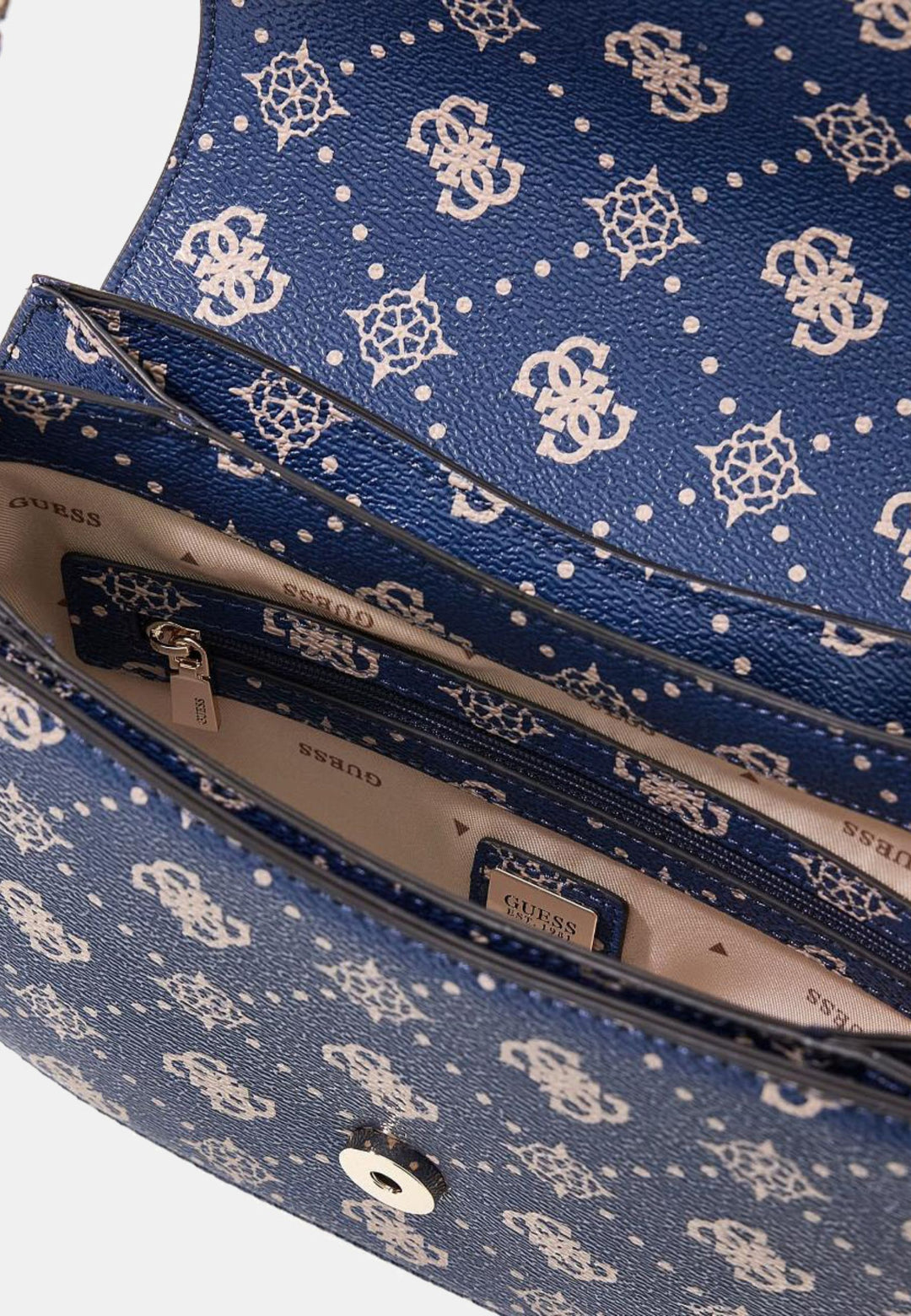 Guess Umhängetasche Emelie Logo 2 Comp S Navy Logo GP992820