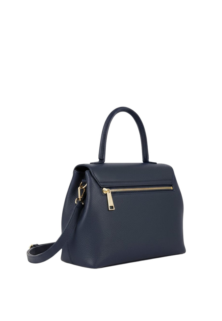 Lancaster Sac à main A rabat avec fermoir M Milano Pia 547-131 Bleu Foncé