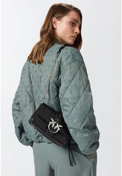 Pinko Sac Rabat Love One Slouchy Zip Mini Vite Noir A2JGZ99E