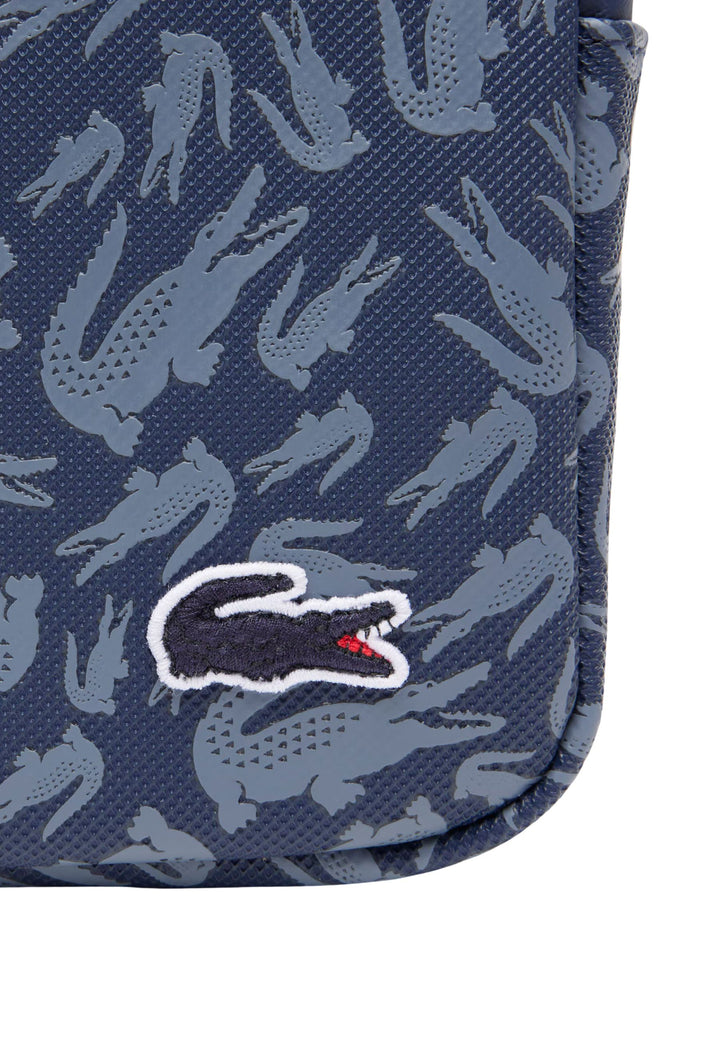 Lacoste Pequeño Bolso Lcst Hombre NH5087TX Camo Croc Marino
