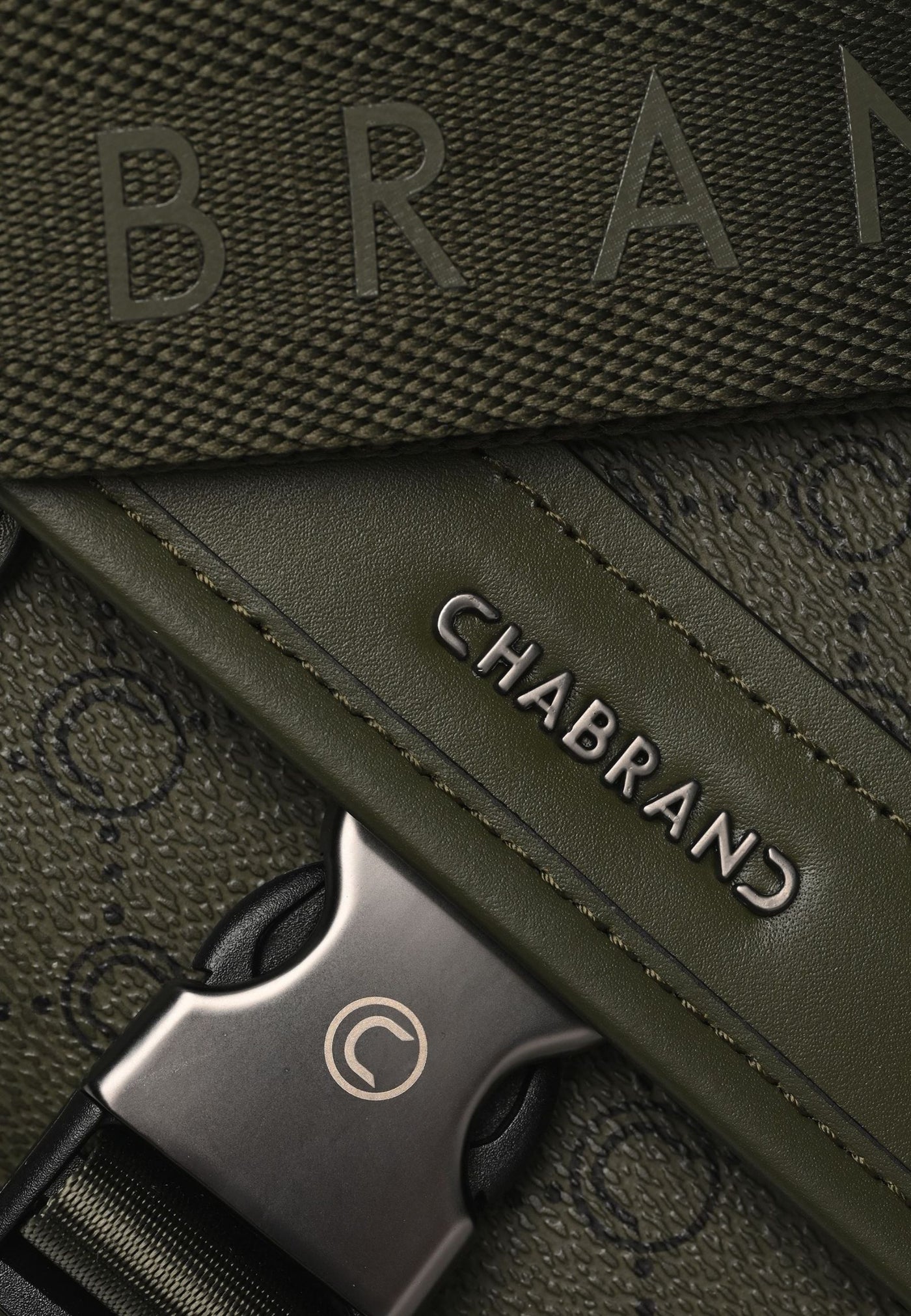 Mini-väska Chabrand Belagd Canvas Läder 85056470 - Oliv