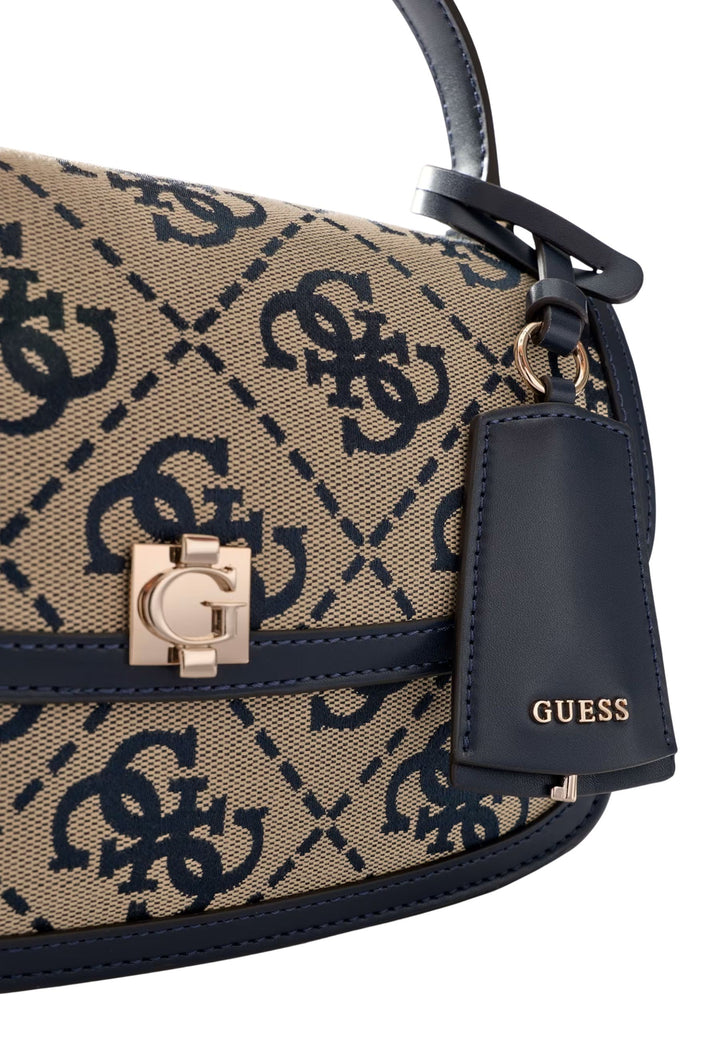 Guess Sac à Rabat Audrey Monogramme Navy Logo