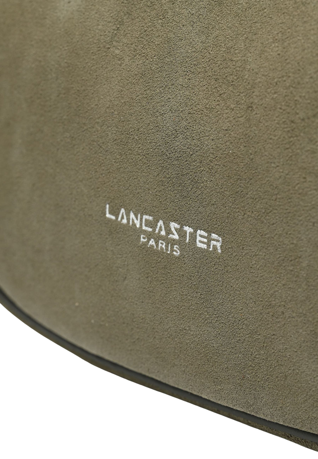 Lancaster Sac besace Zippé S Suède Kaki Foncé