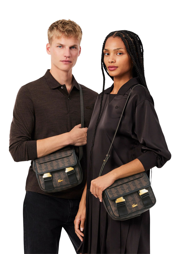 Lacoste Sacoche The Blend Monogramme Noir Shiitake