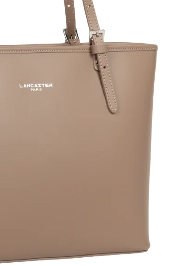 Lancaster Sac cabas épaule Zippée M Smooth 437-07 Praline