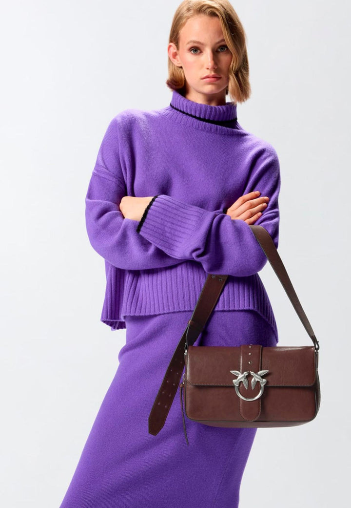 Pinko Rokassomas Love One Slouchy Zip Classic V Balta A2JGZ14E