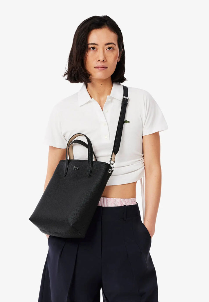 Lacoste Shoppingväska Anna NF4929AA Svart Krema