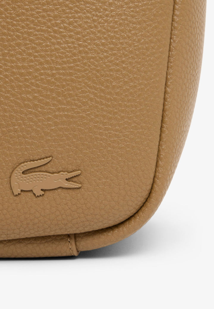 Lacoste Sac à Bandoulière Magnus Marron Cookie Cuir