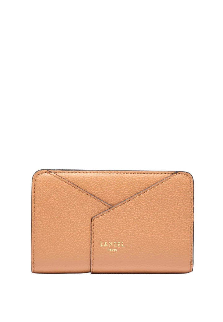 Lancel Enveloppe Portafoglio Pelle Cammello