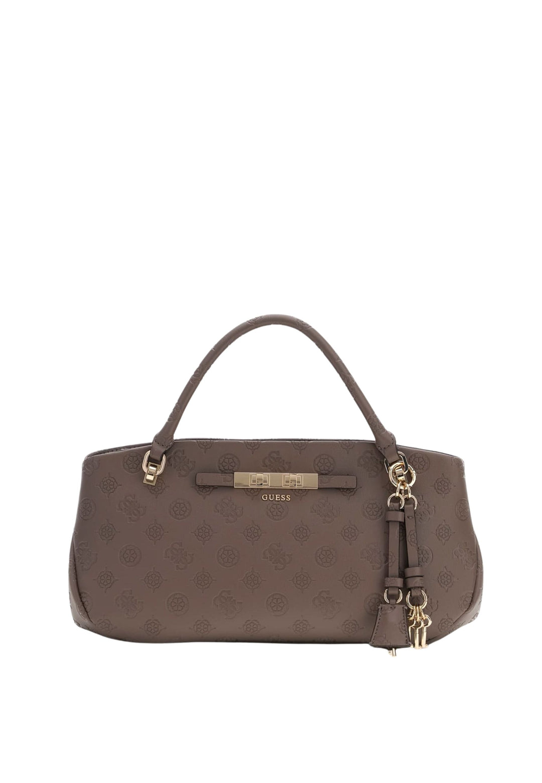 Guess Håndtaske Carmella 3 Compartiments Taupe Logo