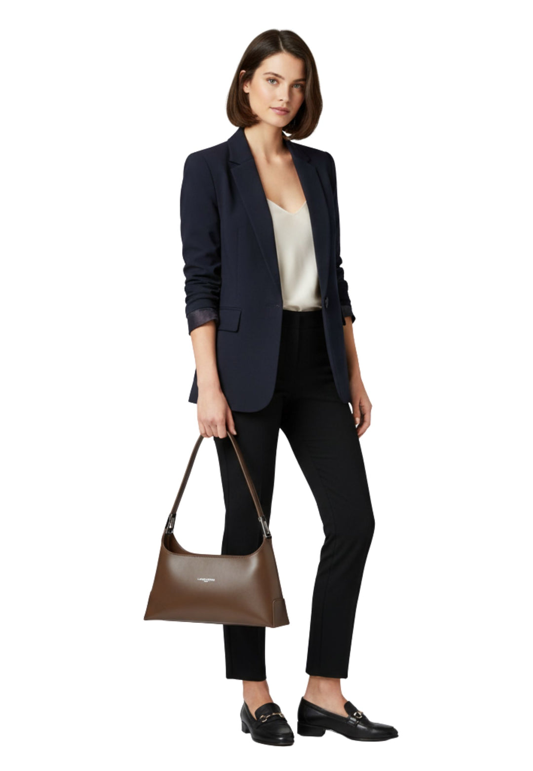 Lancaster Handväska med dragkedja M Suave Ace 433-20 Brun