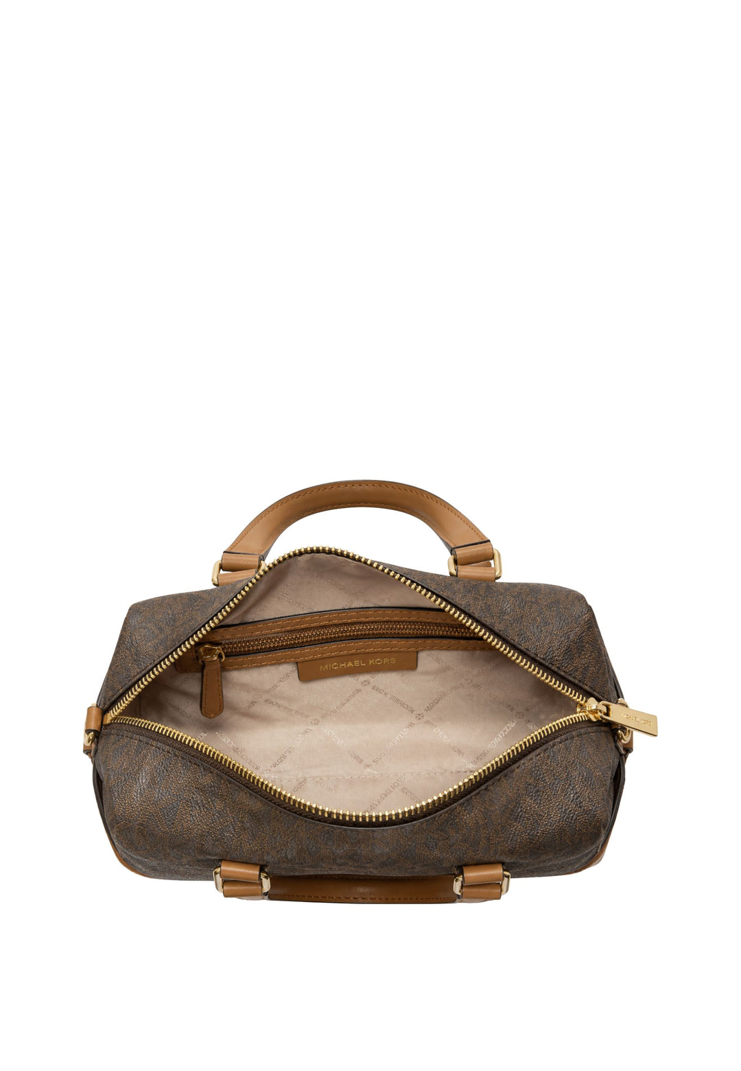 Michael Kors Teddi Mini pehmeä olkalaukku, ruskea