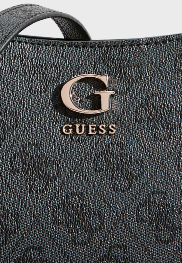 Kabelka Guess Coleen Petit Monogramme Logo Uhlí