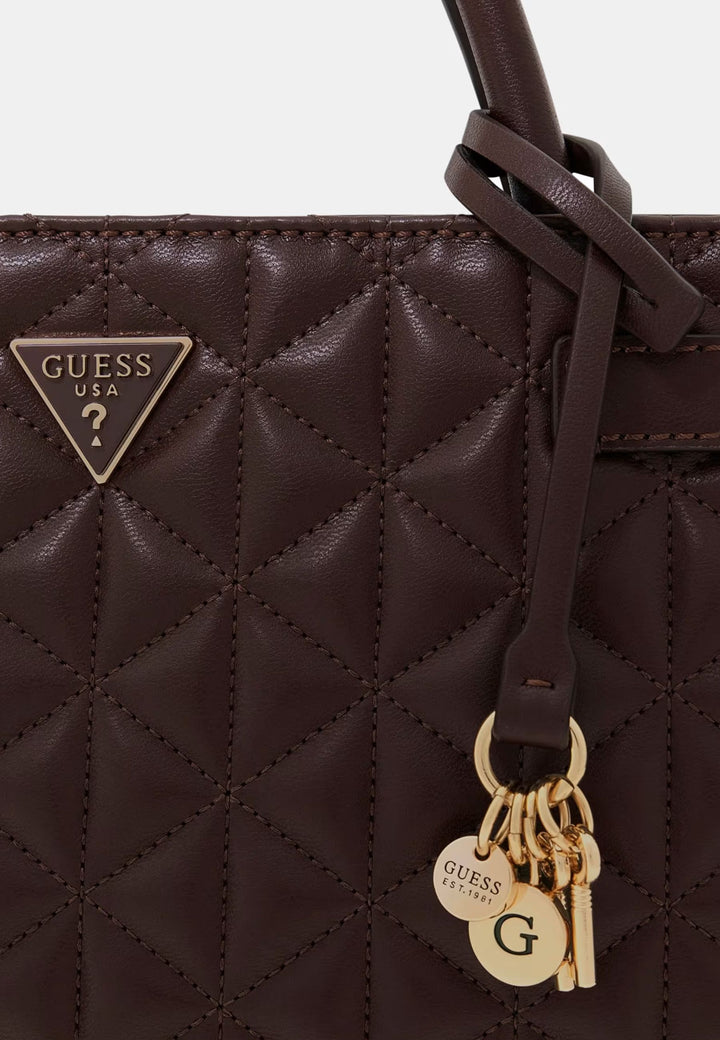 Guess Malas de mão Atabey Hobo Espresso QG988306