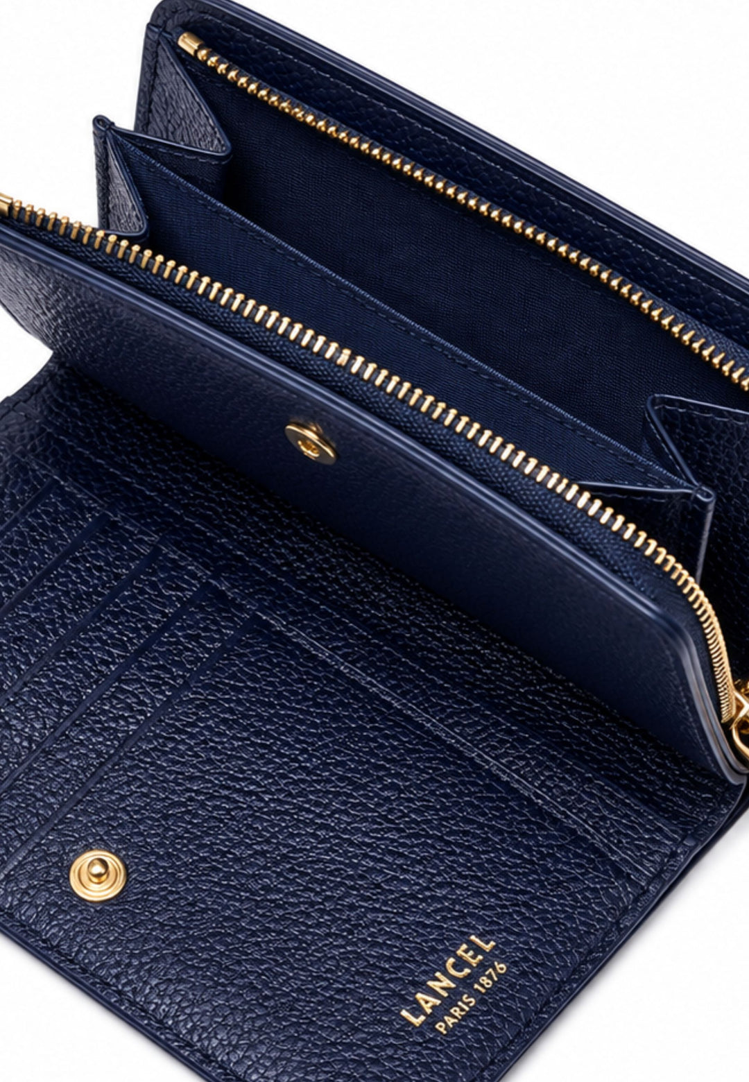 Lancel Enveloppe Peněženka Kůže Ultramarine