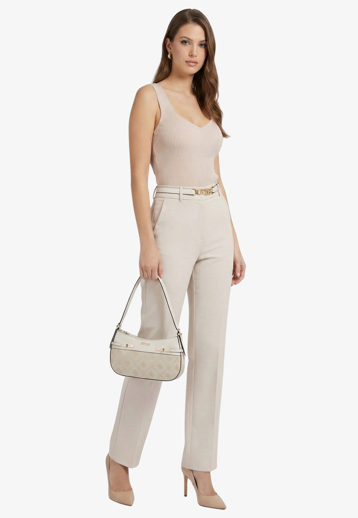 Guess Mala a Tiracolo Melinda Logo Tri Com Off White Logo JP990217